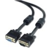 GEMBIRD Kabel VGA prodlužovací 1,8m, černý (HD15M/F, dvojité stínění, feritová jádra)