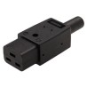 PREMIUMCORD Konektor napájecí 230V na kabel (samice, IEC C19)