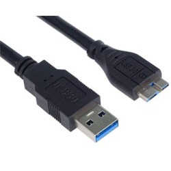 PREMIUMCORD Kabel USB 3.0 A - Micro B 3m, propojovací (M/M)