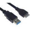 PREMIUMCORD Kabel USB 3.0 A - Micro B 3m, propojovací (M/M)