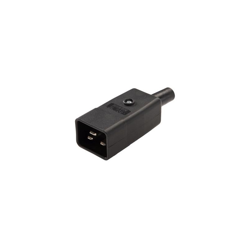 PREMIUMCORD Konektor napájecí 230V na kabel (samec, IEC C20)
