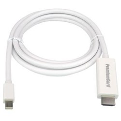 PREMIUMCORD Kabel Mini DisplayPort - HDMI 3m, bílý