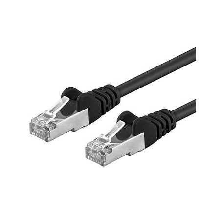 PREMIUMCORD Patch kabel CAT6a S-FTP, RJ45-RJ45, AWG 26/7 7m černá