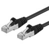 PREMIUMCORD Patch kabel CAT6a S-FTP, RJ45-RJ45, AWG 26/7 7m černá