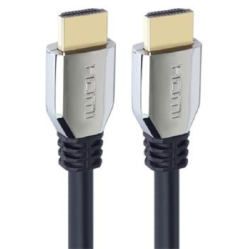 PREMIUMCORD Kabel HDMI 2.1 High Speed + Ethernet kabel (Zinc Alloy krytky, zlacené konektory) 0.5m