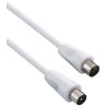 PREMIUMCORD TV kabel anténní propojovací 1m (koaxiální, M/F, 75 Ohm)