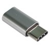 PREMIUMCORD Adaptér USB 3.1 C/male - USB 2.0 Micro-B/female, stříbrný