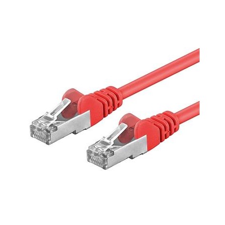 PREMIUMCORD Patch kabel CAT6a S-FTP, RJ45-RJ45, AWG 26/7 10m červená