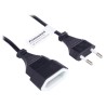 PREMIUMCORD Kabel síťový 230V, prodlužovací dvojvidlice, 5m