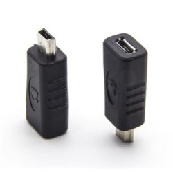 PremiumCord USB redukce USB2.0 Micro B - USB2.0 Mini 5PIN (F/M)