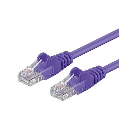 PremiumCord Patch kabel UTP RJ45-RJ45 CAT6 5m fialová