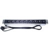 PremiumCord Panel napájecí do 19" racku 1.5U, 9x230V, 2m kabel