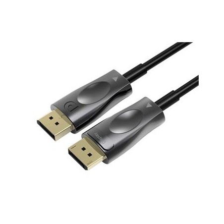 PREMIUMCORD Optický DisplayPort 1.4 přípojný kabel M/M, zlacené konekt. 10m