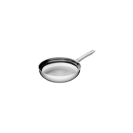 WMF Profi nerezová pánev mělká 24 cm Cromargan nerezová ocel 18/10, dno TransTherm, vhodné pro indukci, ergonomická