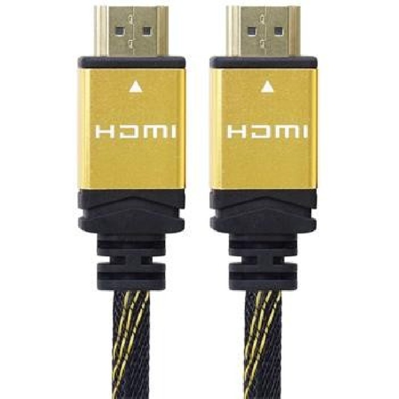 PREMIUMCORD Kabel HDMI 2.0 High Speed + Ethernet kabel HQ, zlacené konektory, 0,5m