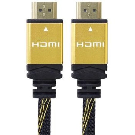 PREMIUMCORD Kabel HDMI 2.0 High Speed + Ethernet kabel HQ, zlacené konektory, 0,5m