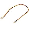 PREMIUMCORD Prodlužovací kabel k ventilátoru 3pin samec - 3pin samice , 30cm