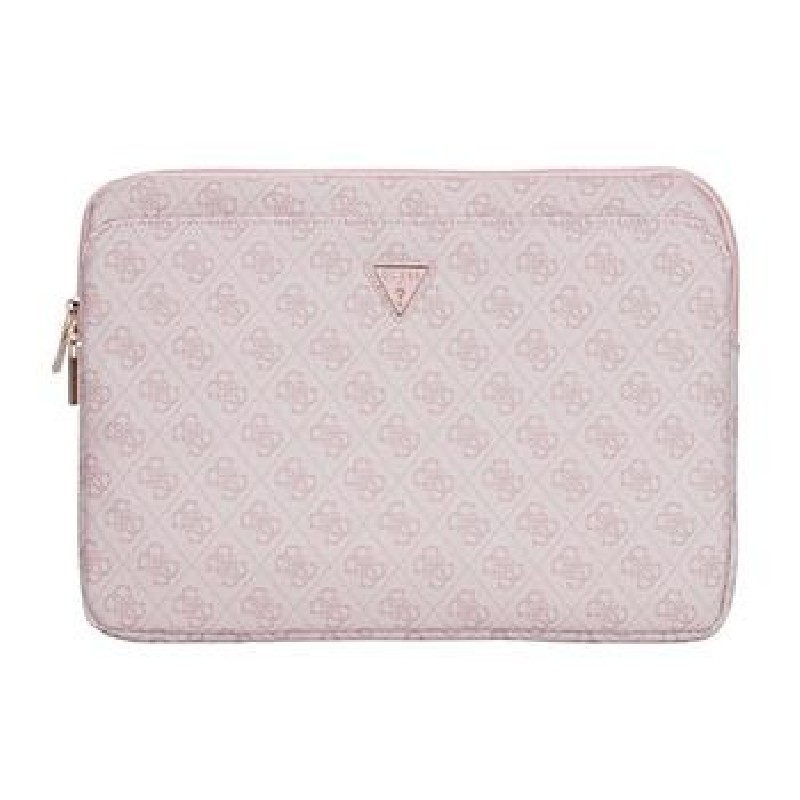 Guess PU 4G Triangle Logo Obal pro Notebook 14" Pink