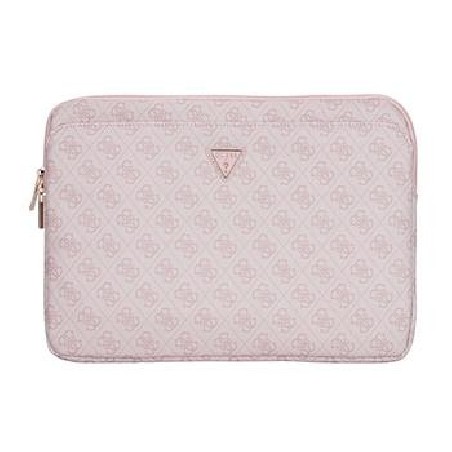 Guess PU 4G Triangle Logo Obal pro Notebook 14" Pink