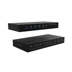 i-tec USB-C KVM Docking station for 3 Hosts, Dual Display, Power Delivery 1x 92W/2x 65W