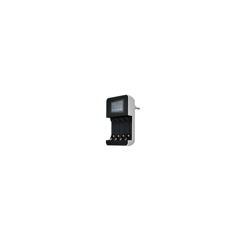 Solight nabíječka s LCD displejem, AC 230V, 450mA, 4 kanály, AA/AAA, řízená mikroprocesorem