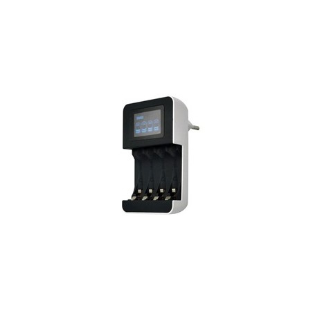 Solight nabíječka s LCD displejem, AC 230V, 450mA, 4 kanály, AA/AAA, řízená mikroprocesorem