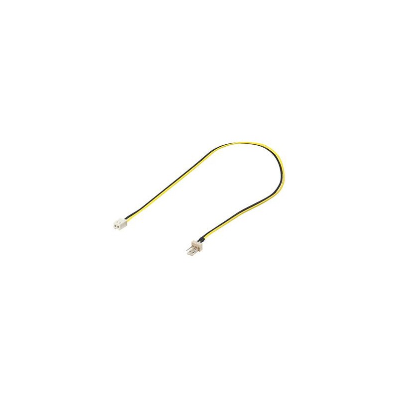 PREMIUMCORD Kabel napájecí pro ventilátor z 2 pinového FAN na 3 pinový FAN konektor pro zastrčení do ventilátoru