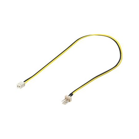 PREMIUMCORD Kabel napájecí pro ventilátor z 2 pinového FAN na 3 pinový FAN konektor pro zastrčení do ventilátoru