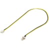 PREMIUMCORD Kabel napájecí pro ventilátor z 2 pinového FAN na 3 pinový FAN konektor pro zastrčení do ventilátoru