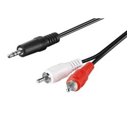 PREMIUMCORD Kabel Jack 2.5mm stereo - 2x Cinch M 2m