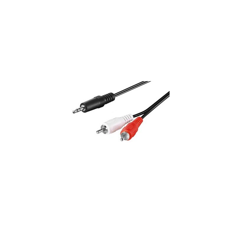 PREMIUMCORD Kabel Jack 2.5mm stereo - 2x Cinch M 2m