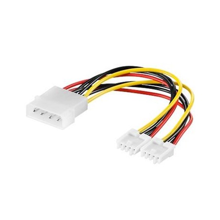 PREMIUMCORD Kabel napájecí HDD, FDD 5,25"-2x3,5"