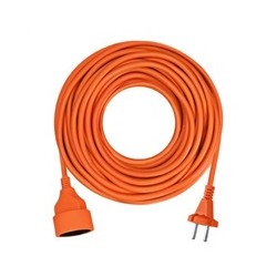 Solight 1z pohyblivý přívod - spojka, 10m, 2 x 1,5mm2, oranžová