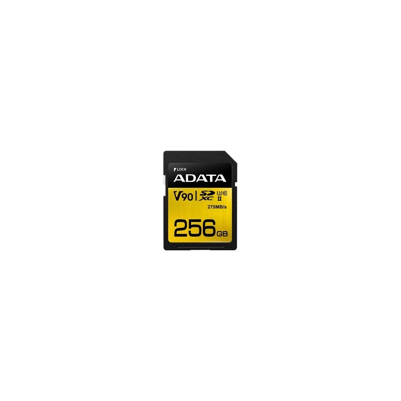 ADATA SDXC karta 256GB Premier One UHS-II U3 Class 10 (R:275/W:155 MB/s)