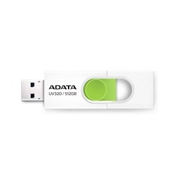 ADATA Flash Disk 512GB UV320, USB 3.2, bílo-zelená