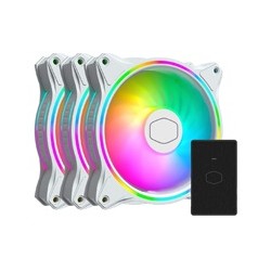 Cooler Master ventilátor MasterFan MF120 Halo 3in1 White, 3x120mm, ARGB, bílá