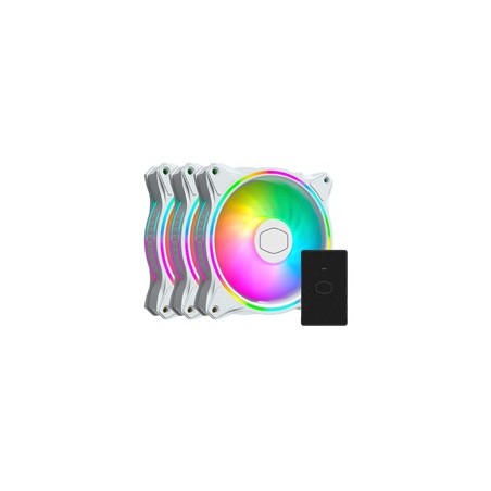 Cooler Master ventilátor MasterFan MF120 Halo 3in1 White, 3x120mm, ARGB, bílá