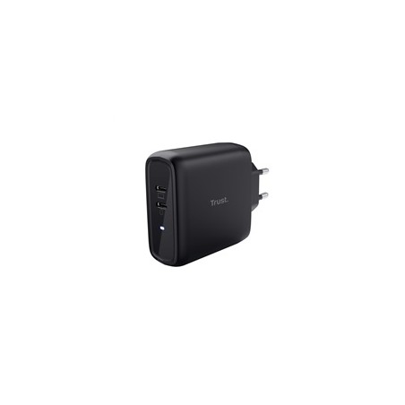 TRUST nabíječka MAXO 65W, 2x USB-C, černá