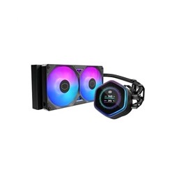 Cooler Master vodní chladič MasterLiquid Atmos II LCD 240, 2x120mm, LGA1851, AM5, černá