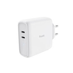 TRUST nabíječka MAXO 65W, 2x USB-C, bílá