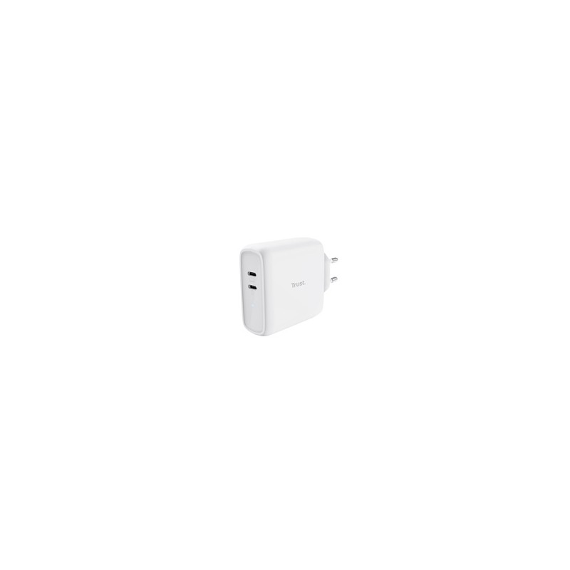TRUST nabíječka MAXO 65W, 2x USB-C, bílá