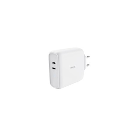 TRUST nabíječka MAXO 65W, 2x USB-C, bílá
