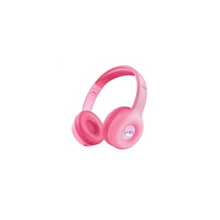 TRUST bezdrátová sluchátka Nouna, Bluetooth, Růžová