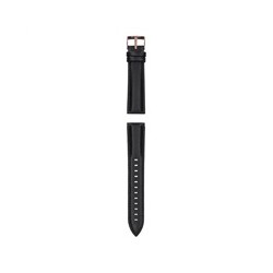 Garett univerzální řemínek 20 mm, černý se zlatým zapínáním, ekokůže