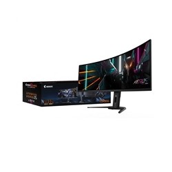 GIGABYTE LCD - 49" Gaming monitor AORUS CO49DQ, OLED, 5120x1440 DQHD 32:9, 144Hz, 1.5M:1, 250cd/m2, 0.03ms, 2xHDMI, 1xDP