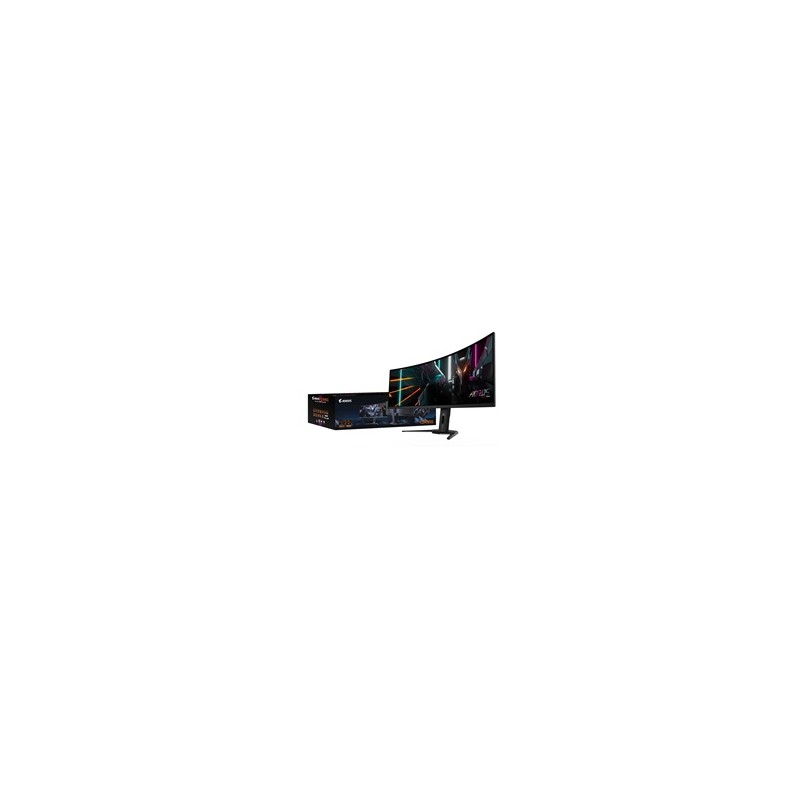 GIGABYTE LCD - 49" Gaming monitor AORUS CO49DQ, OLED, 5120x1440 DQHD 32:9, 144Hz, 1.5M:1, 250cd/m2, 0.03ms, 2xHDMI, 1xDP
