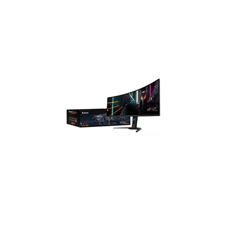 GIGABYTE LCD - 49" Gaming monitor AORUS CO49DQ, OLED, 5120x1440 DQHD 32:9, 144Hz, 1.5M:1, 250cd/m2, 0.03ms, 2xHDMI, 1xDP