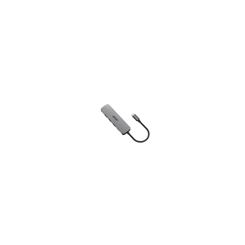 Acer 5IN1 Type- C dongle,HDMI,USB3.0,USB-C,100W PD,Dark Silver