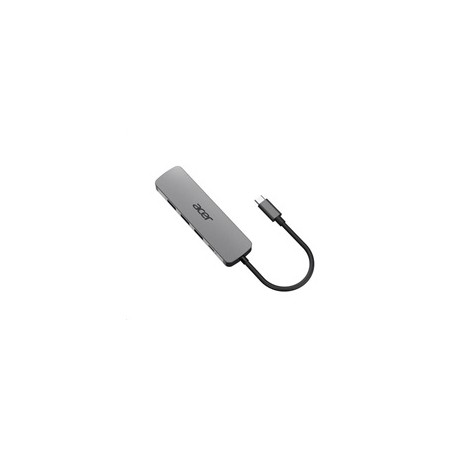 Acer 5IN1 Type- C dongle,HDMI,USB3.0,USB-C,100W PD,Dark Silver