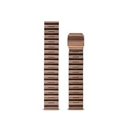 Garett univerzální řemínek 18 mm, zlatorůžový kovový, typ Solid rose gold